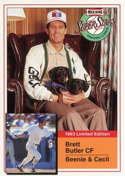1993 Milk Bone Super Stars #17 Brett Butler Front