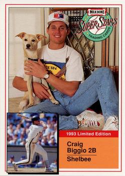 1993 Milk Bone Super Stars #20 Craig Biggio Front