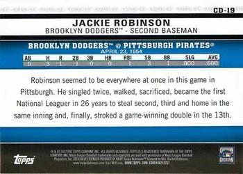 2012 Topps - Career Day #CD-19 Jackie Robinson Back