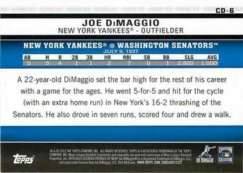 2012 Topps - Career Day #CD-6 Joe DiMaggio Back