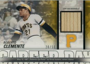 2012 Topps - Career Day Relics #CDR-RC Roberto Clemente Front