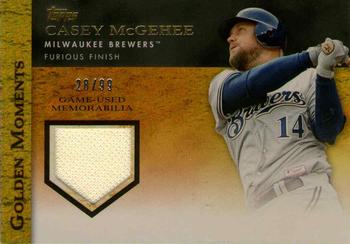 2012 Topps - Golden Moments Relics Gold Sparkle #GMR-CM Casey McGehee Front