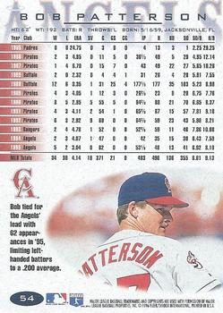 1996 Fleer #54 Bob Patterson Back