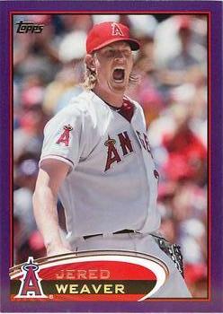2012 Topps - Purple #250 Jered Weaver Front