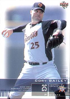 2003 BBM #7 Cory Bailey Front