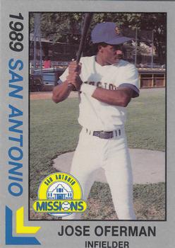 1989 Best San Antonio Missions - Platinum #27 Jose Offerman Front
