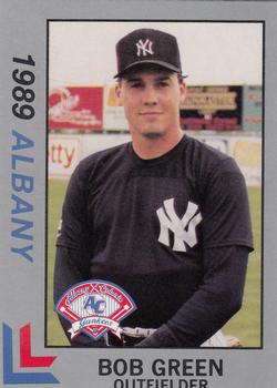 1989 Best Albany-Colonie Yankees - Platinum #10 Bob Green Front