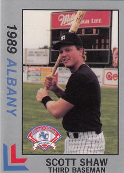 1989 Best Albany-Colonie Yankees - Platinum #4 Scott Shaw Front