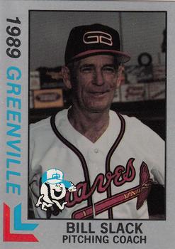 1989 Best Greenville Braves - Platinum #18 Bill Slack Front