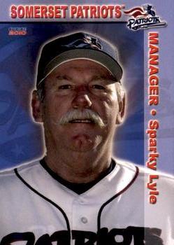 2010 Choice Somerset Patriots #1 Sparky Lyle Front