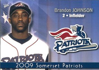 2009 MultiAd Somerset Patriots #19 Brandon Johnson Front