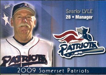 2009 MultiAd Somerset Patriots #1 Sparky Lyle Front