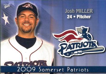 2009 MultiAd Somerset Patriots #21 Josh Miller Front