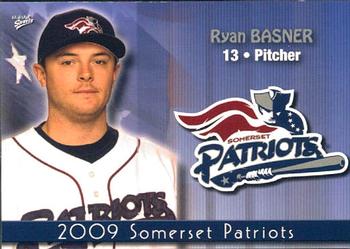 2009 MultiAd Somerset Patriots #7 Ryan Basner Front