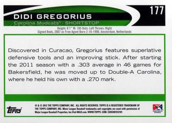 2012 Topps Pro Debut #177 Didi Gregorius Back