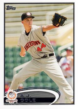 2012 Topps Pro Debut #183 A.J. Cole Front
