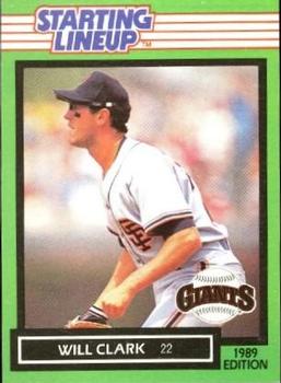 1989 Kenner Starting Lineup Cards #3991125010 Will Clark Front