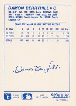 1989 Kenner Starting Lineup Cards #3991134110 Damon Berryhill Back