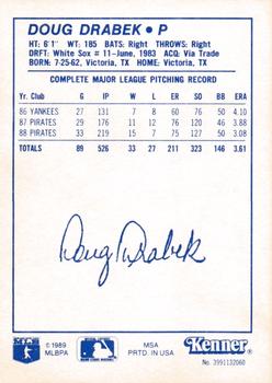 1989 Kenner Starting Lineup Cards #3991132060 Doug Drabek Back