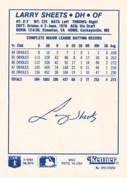 1989 Kenner Starting Lineup Cards #3991145050 Larry Sheets Back