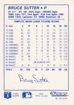 1989 Kenner Starting Lineup Cards #3991131070 Bruce Sutter Back