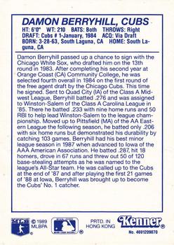 1990 Kenner Starting Lineup Cards #4691209070 Damon Berryhill Back