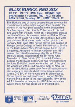 1990 Kenner Starting Lineup Cards #4691219030 Ellis Burks Back