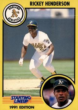 1991 Kenner Starting Lineup Cards #5376212030 Rickey Henderson Front