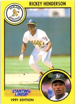 1991 Kenner Starting Lineup Cards #5376212031 Rickey Henderson Front