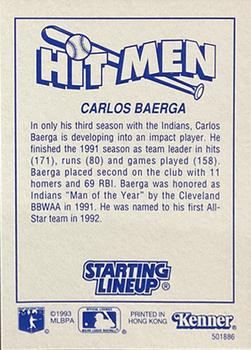 1993 Kenner Starting Lineup Cards #501886 Carlos Baerga Back