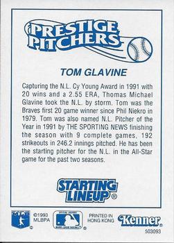 1993 Kenner Starting Lineup Cards #503093 Tom Glavine Back
