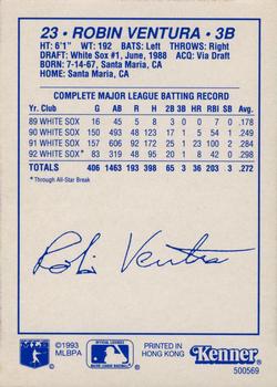 1993 Kenner Starting Lineup Cards #500569 Robin Ventura Back