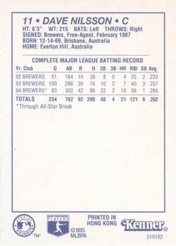 1995 Kenner Starting Lineup Cards #519162 Dave Nilsson Back