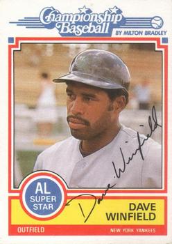 1984 Topps Milton Bradley #NNO Dave Winfield Front