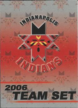 2006 Choice Indianapolis Indians #1 Cover Card Front