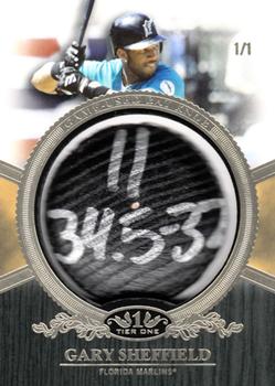 2012 Topps Tier One - Bat Knobs #BK-GS Gary Sheffield Front
