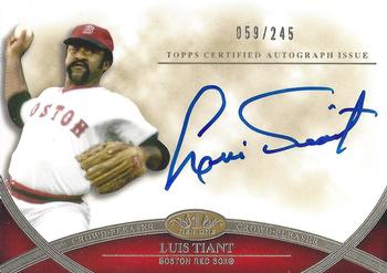 2012 Topps Tier One - Crowd Pleaser Autographs #CPA-LT Luis Tiant Front