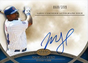 2012 Topps Tier One - Crowd Pleaser Autographs #CPA-MB Marlon Byrd Front