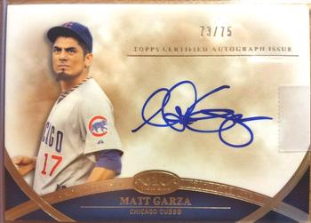 2012 Topps Tier One - Crowd Pleaser Autographs #CPA-MGA Matt Garza Front