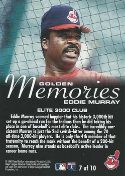 1996 Fleer - Golden Memories #7 Eddie Murray Back