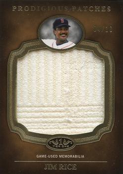 2012 Topps Tier One - Prodigious Patches #PP-JR Jim Rice Front