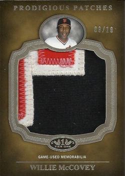 2012 Topps Tier One - Prodigious Patches #PP-WMC Willie McCovey Front