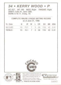 1999 Kenner Starting Lineup Cards #558563 Kerry Wood Back