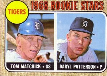 1968 Topps #113 Tigers 1968 Rookie Stars (Tom Matchick / Daryl Patterson) Front