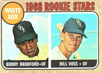 1968 Topps #142 White Sox 1968 Rookie Stars (Buddy Bradford / Bill Voss) Front