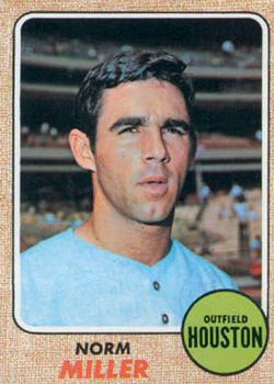 1968 Topps #161 Norm Miller Front