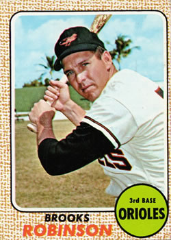 1968 Topps #20 Brooks Robinson Front