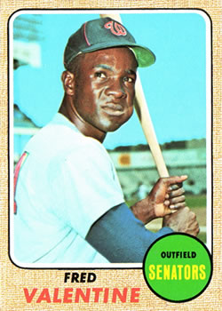1968 Topps #248 Fred Valentine Front