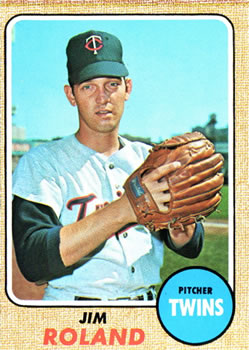 1968 Topps #276 Jim Roland Front