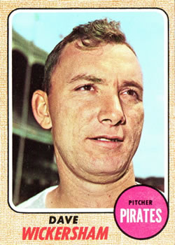 1968 Topps #288 Dave Wickersham Front